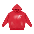 The Wave Two-way Zipper Boxy Hoodie