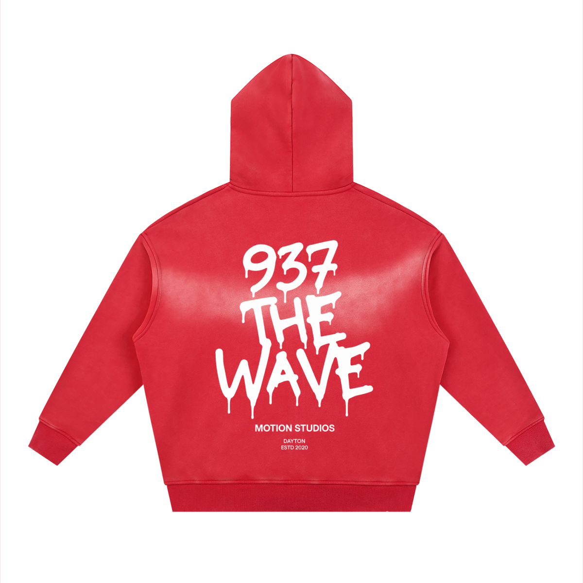 The Wave Two-way Zipper Boxy Hoodie
