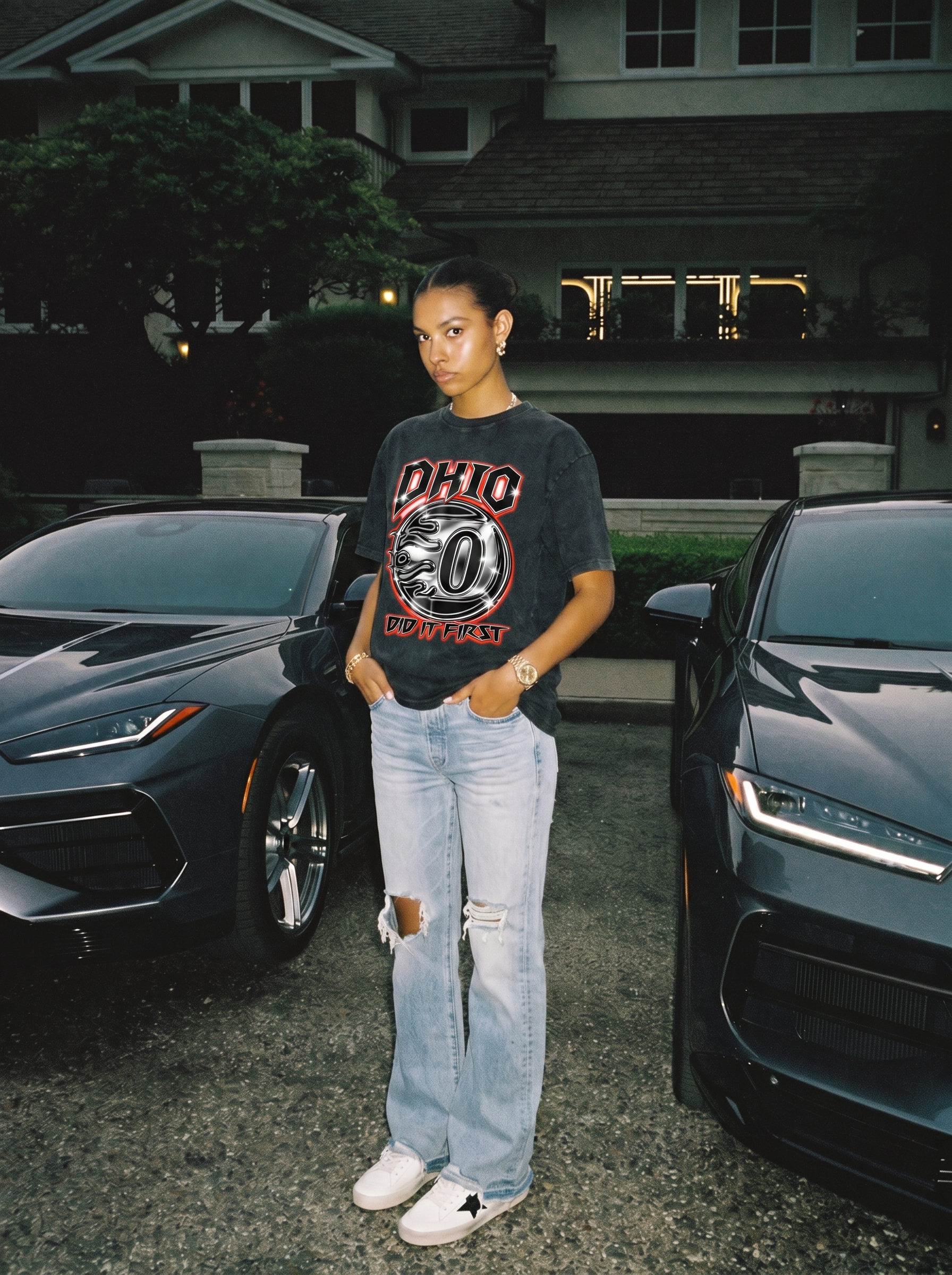 Ohio Did It First Oversized Tee